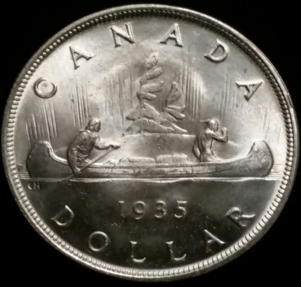 1935-Canadian-Silver-Dollar-For-Grade.